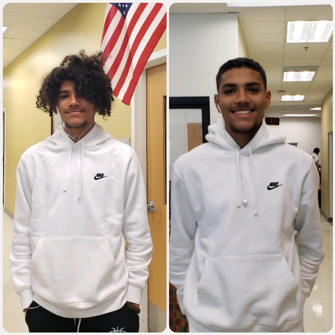 Is this even the same guy? What a great transformational hair cut Marley got with BHS cosmetology today!