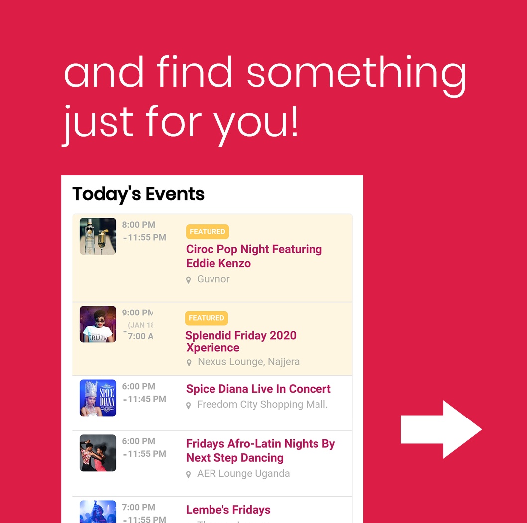 proggieug's tweet photo. Are you looking for weekend plot? Proggie has exactly what you're looking for!
Check out how to access our daily lineup of events.
#Proggie #ProggieUganda #Lifestyle #Events #Entertainment https://t.co/eDK09zxf3L