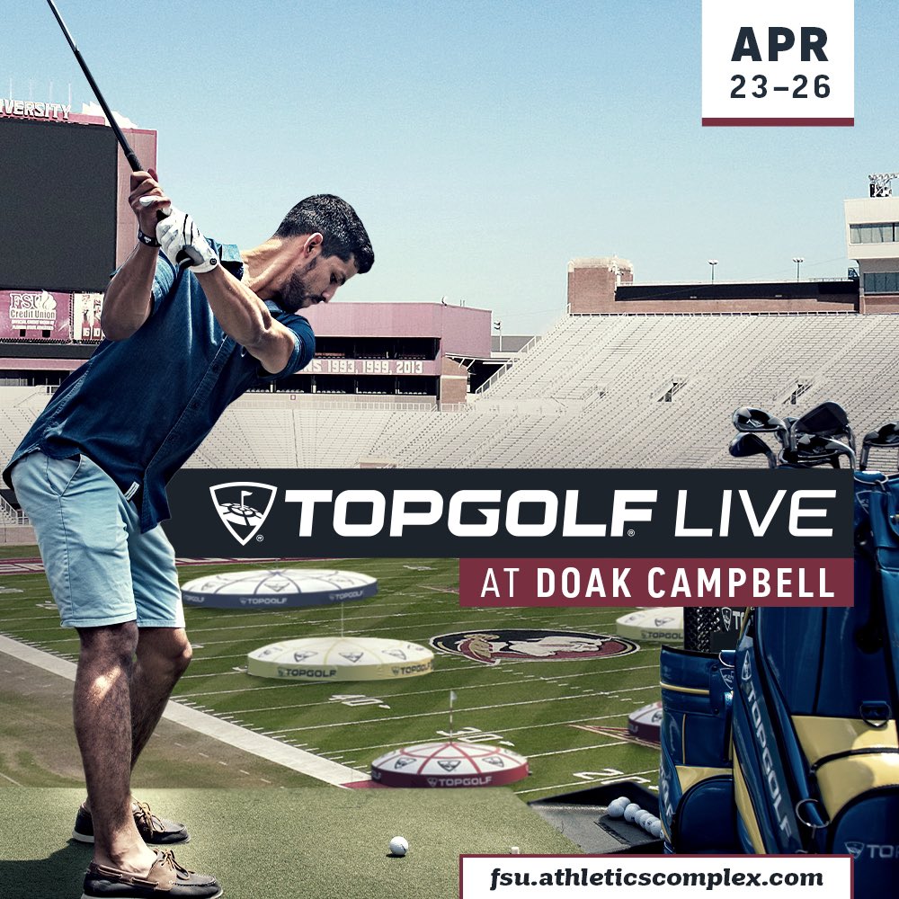 SeminoleEvents's tweet photo. Tickets for Topgolf Live are on sale now! ⛳️

Visit https://t.co/28f78qmnf5 to purchase. https://t.co/stSnfJTyBQ