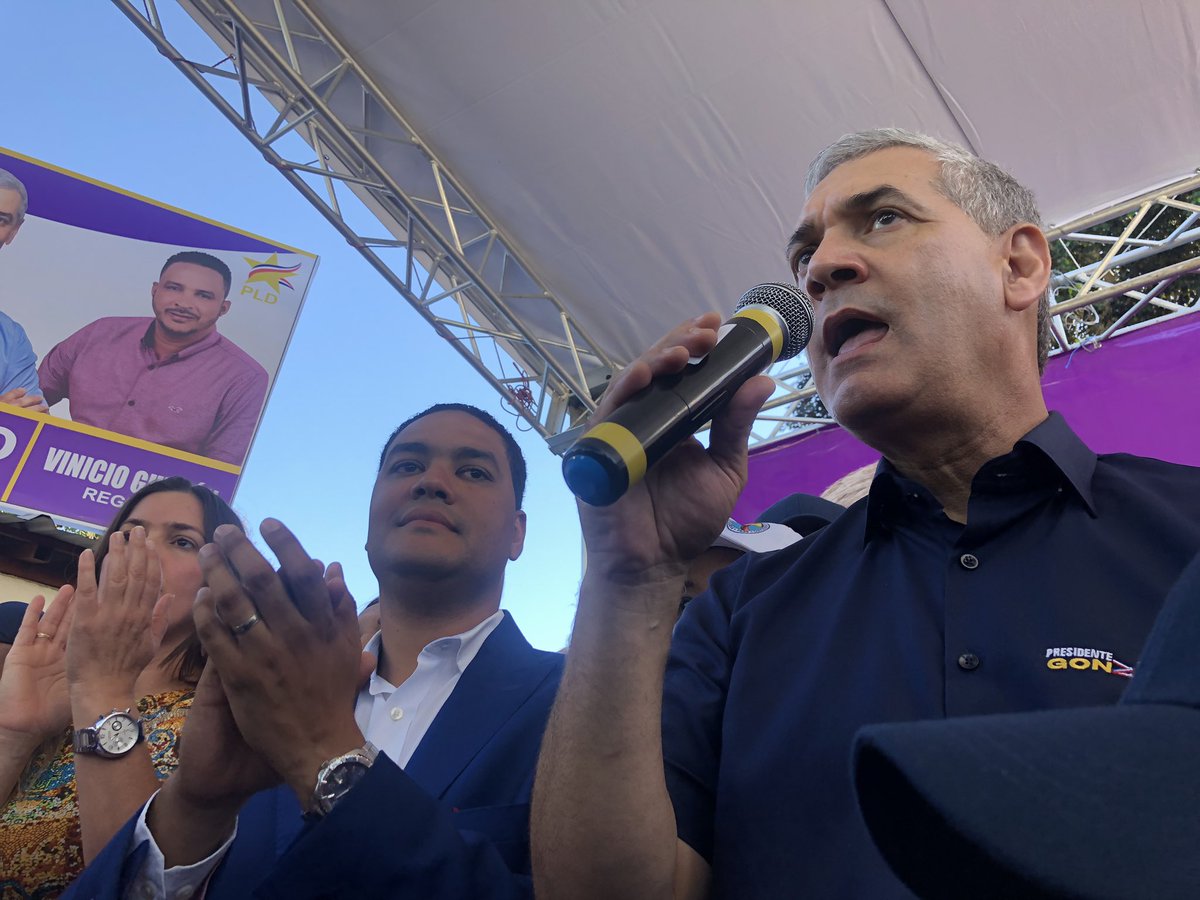 sagrariogomez's tweet photo. “Estamos celebrando el triunfo, el @PLDenlinea ganará contundentemente las elecciones municipales del 17 de febrero, dice @Gonzalo2020RD https://t.co/Fqc66iPzQb