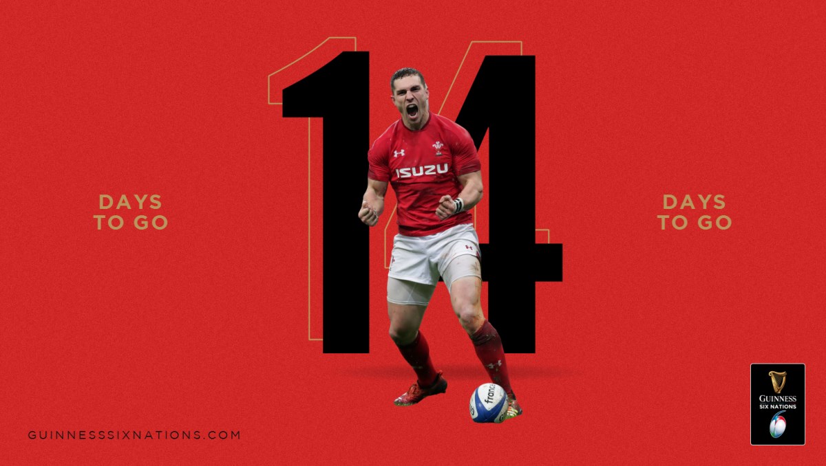 We are 14 days away from the start of the 2020 Championship! 

That's two weeks...or 336 hours...or 20,160 minutes.....

You get the point....WE'RE PRETTY EXCITED! 

#GuinnessSixNations