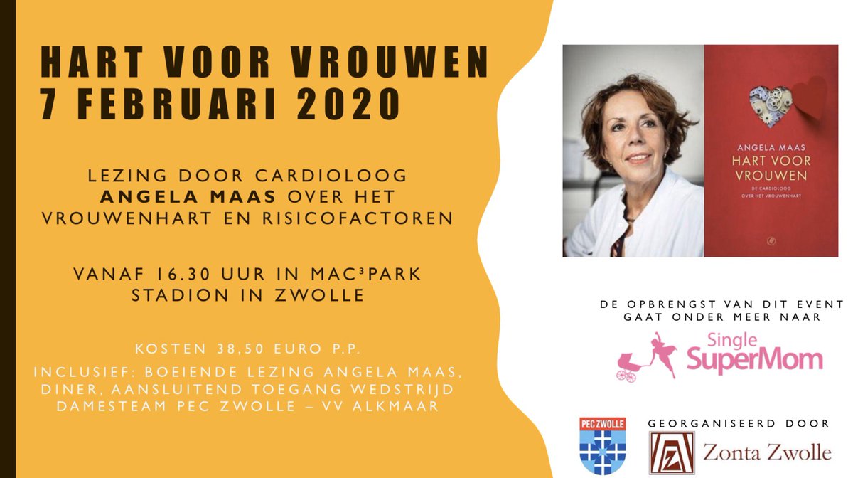 7 februari lezing @MaasAngela over het vrouwenhart en risicofactoren in #zwolle 
Kom ook en steun <a href="/Single_SuperMom/">SingleSuperMom</a> 
eventbrite.nl/e/tickets-zont…