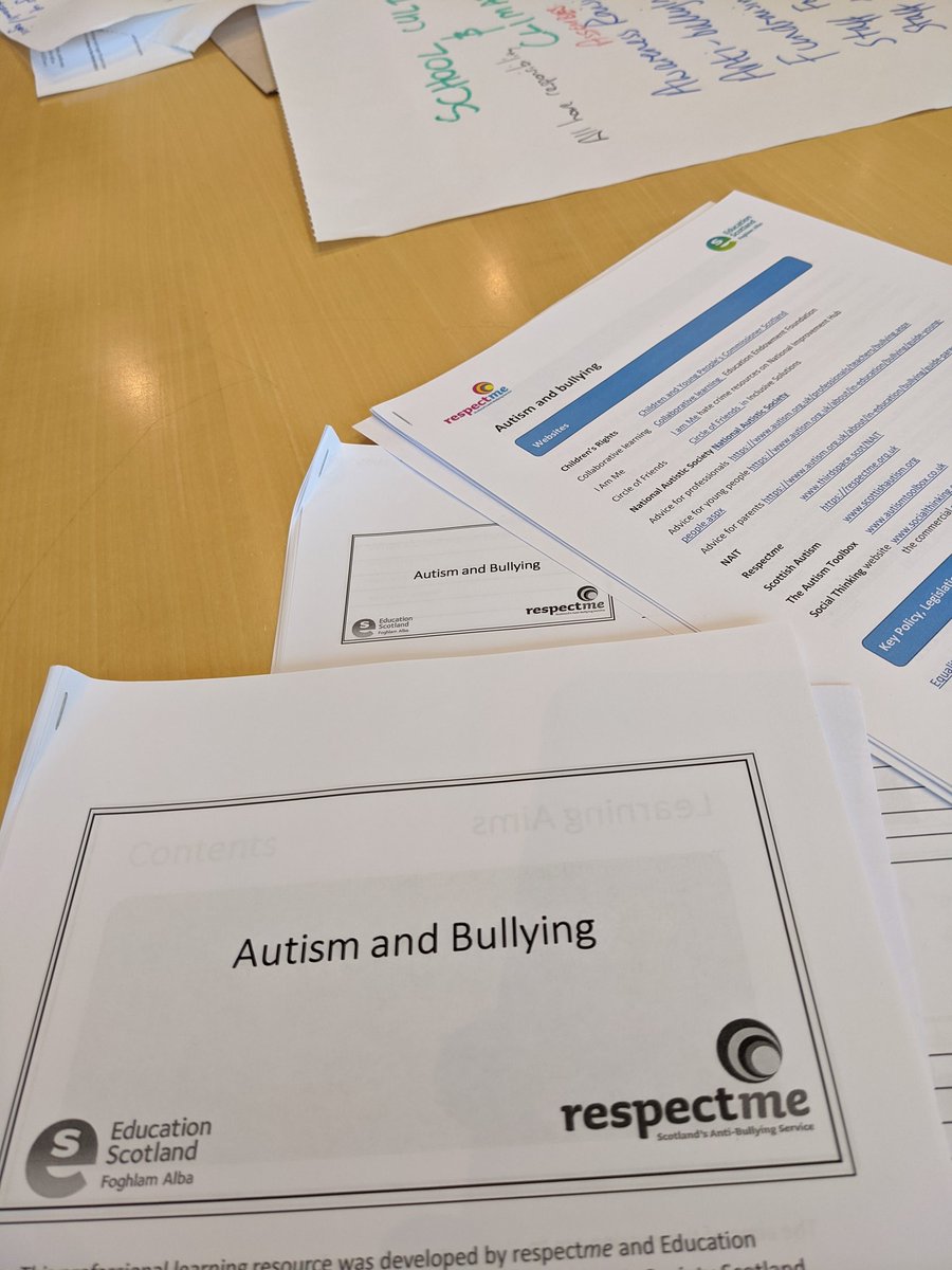 andyharley83's tweet photo. Autism and bullying. Exciting to be involved with shaping national approaches to the prevention and response to bullying. #asd #Autism #bullying #asdbullying #educationscotland #respectme #respectforall #slsfife https://t.co/SAf8fZT4Wk