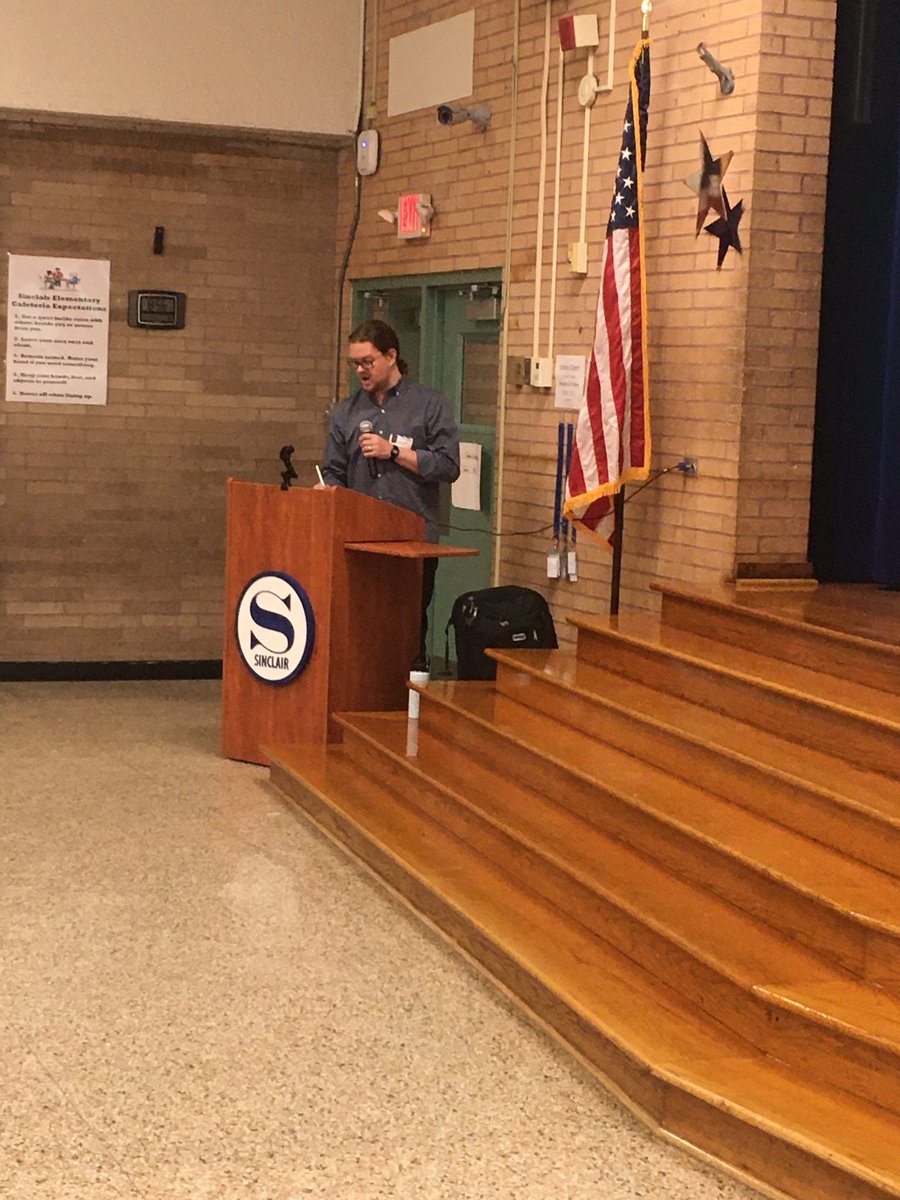 BrazosBookstore's tweet photo. It’s happening!! @MrNathanHale is making Sinclair ES laugh with delight!!! @ABRAMSbooks #majorimpossible #houstonreads #hisd https://t.co/scZPttTwvw