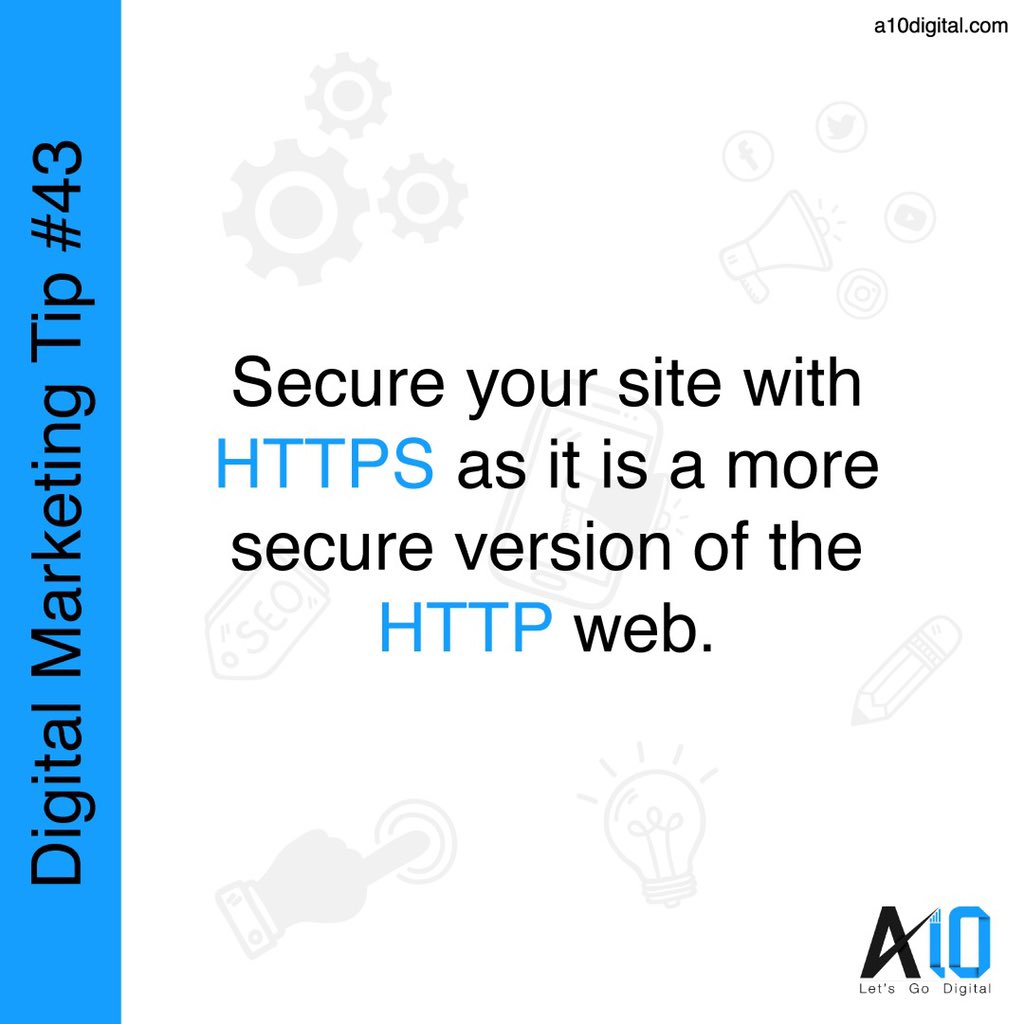 A10Digital's tweet photo. Getting your website secured is an important aspect overall...
.
.
.
#letsgodigital 
#digitalmarketingtips #digitalmarketing 
#a10digital https://t.co/IByrCe9ml6
