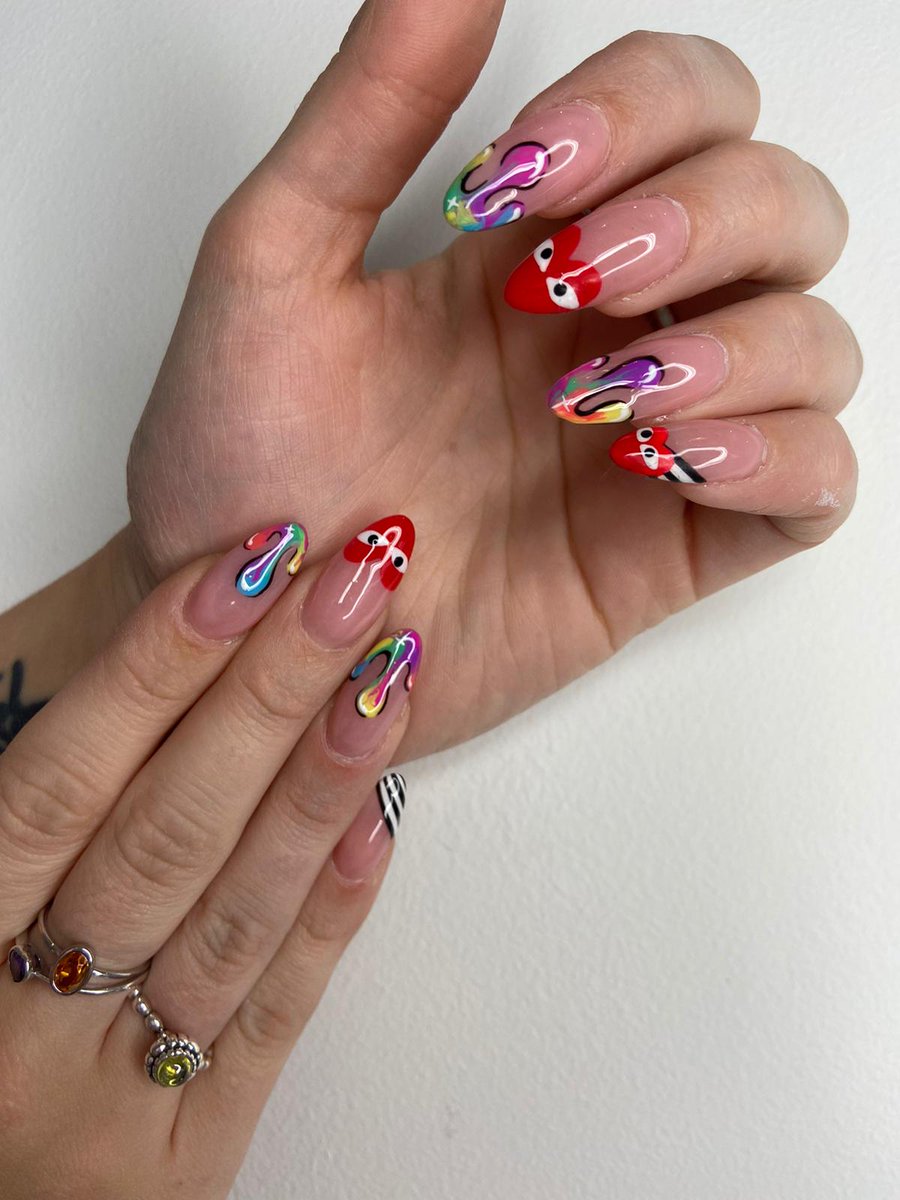 comme de garcon nails