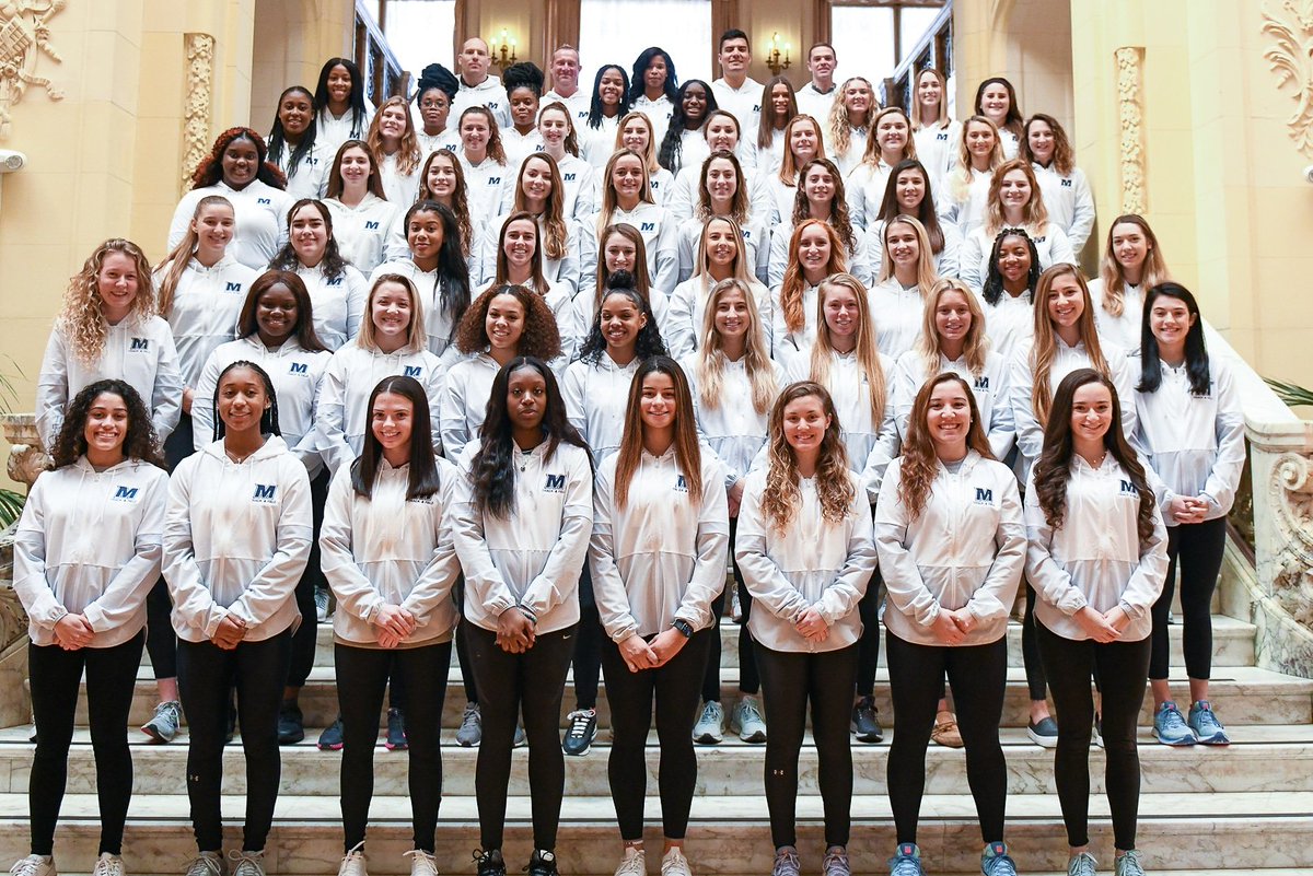monmouthtfxc's tweet photo. New Look, Same Goals.

Your 2020 Men's and Women's Track &amp; Field Teams!

#FlyHawks https://t.co/WXw8tyIntq