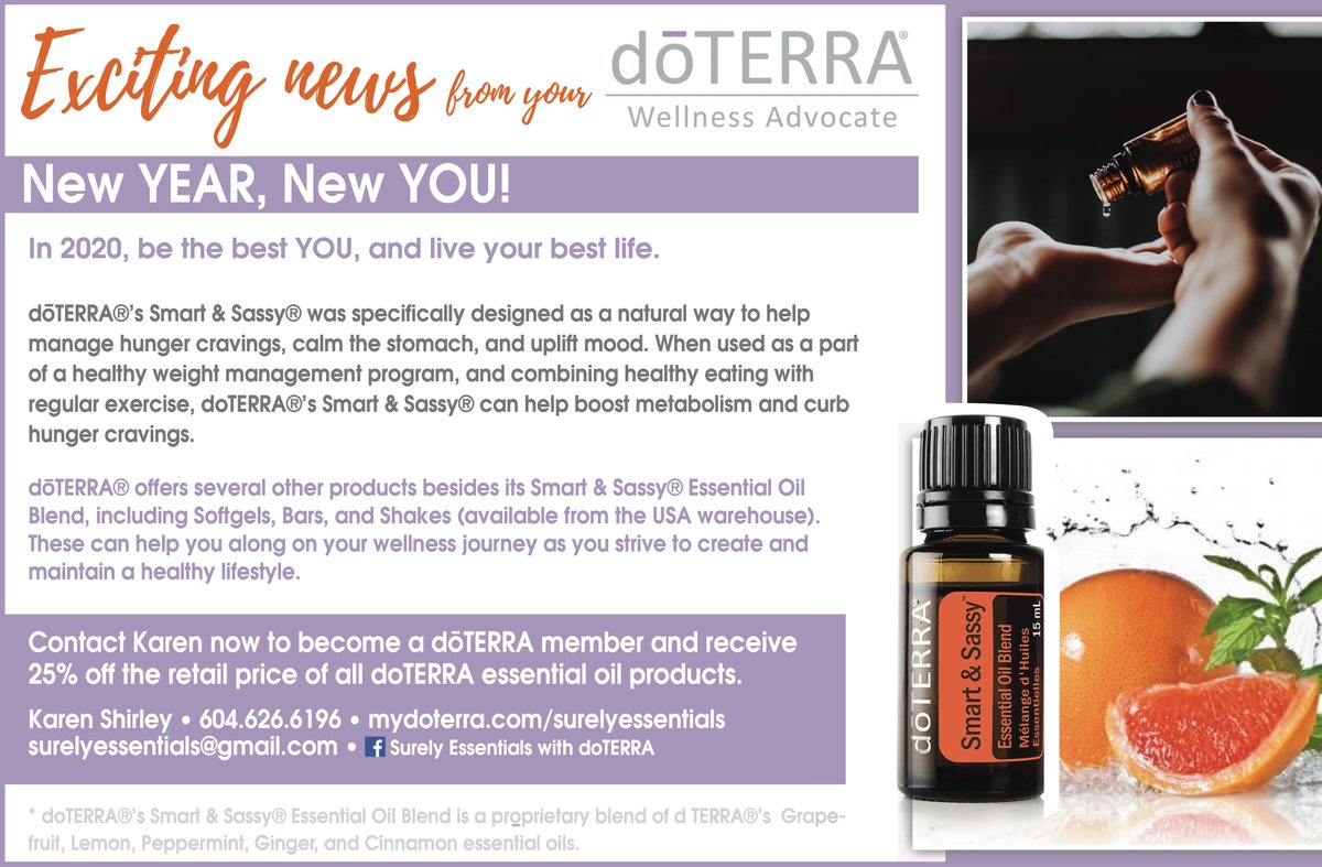 whatsonrm's tweet photo. New Year, New You, with doTERRA!

#whatsonridgemeadows
#doterra
#surelyessentials
#smartandsassy https://t.co/0JuM4Cnj3C