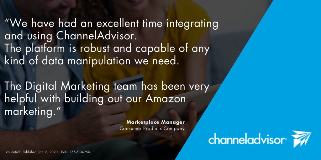 rithumcommerce's tweet photo. It's another great #TechFactFriday! There’s a reason so many of the world’s leading #brands and #retailers entrust their digital marketing to ChannelAdvisor - https://t.co/VYqZJIQl3T #ecommerce https://t.co/HNTGiZAc9f