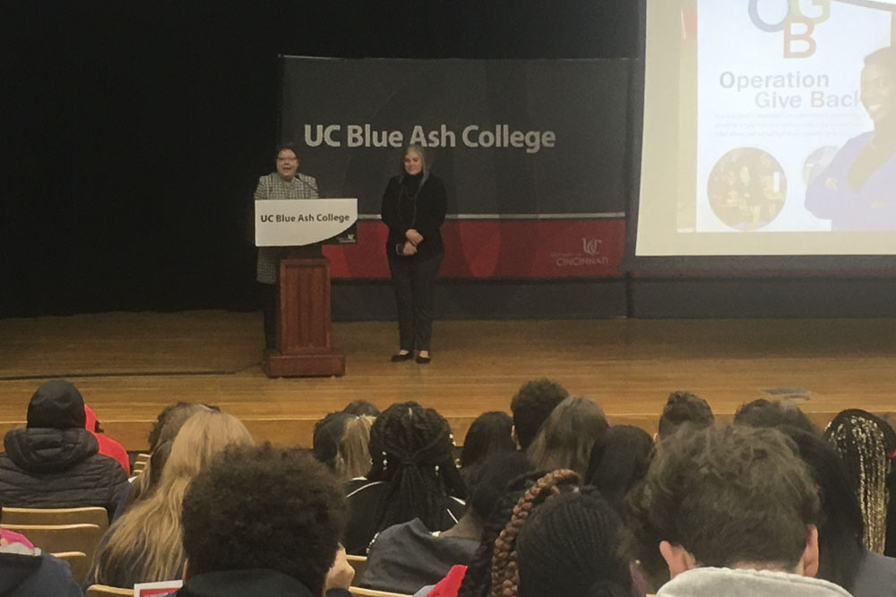 UCBlueAsh's tweet photo. Welcome to #UCBA to all the Career Center students visiting campus today from #GreatOaks, #DiamondOaks, #ScarletOaks, #Colerain, #Ponitz, & #ButlerTech. We’re thrilled to have you here for an Allied Health Career visit. https://t.co/3b7JLh7GmU