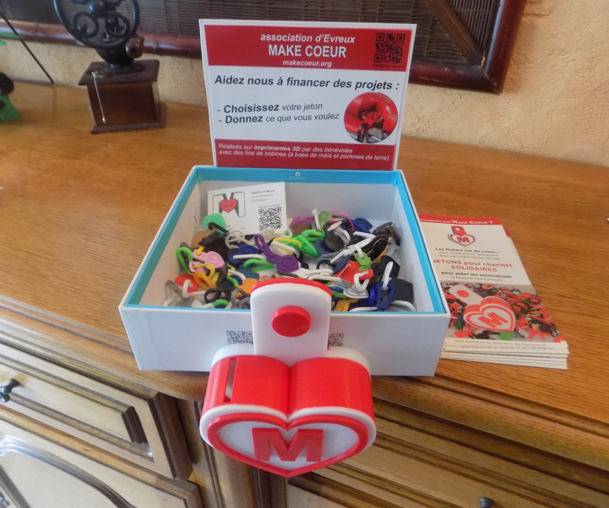 Makemefamily's tweet photo. #TechInnVitré J-28, découvrez nos exposants : 
#MAKECOEUR a pour mission de fédérer les possesseurs d’imprimantes 3D en les faisant participer aux financements de projets grâce à leurs chutes de filaments.
Retrouvez toute la programmation sur : https://t.co/DtOEXkl3TA #TIV20 https://t.co/nNNyYrQlM9