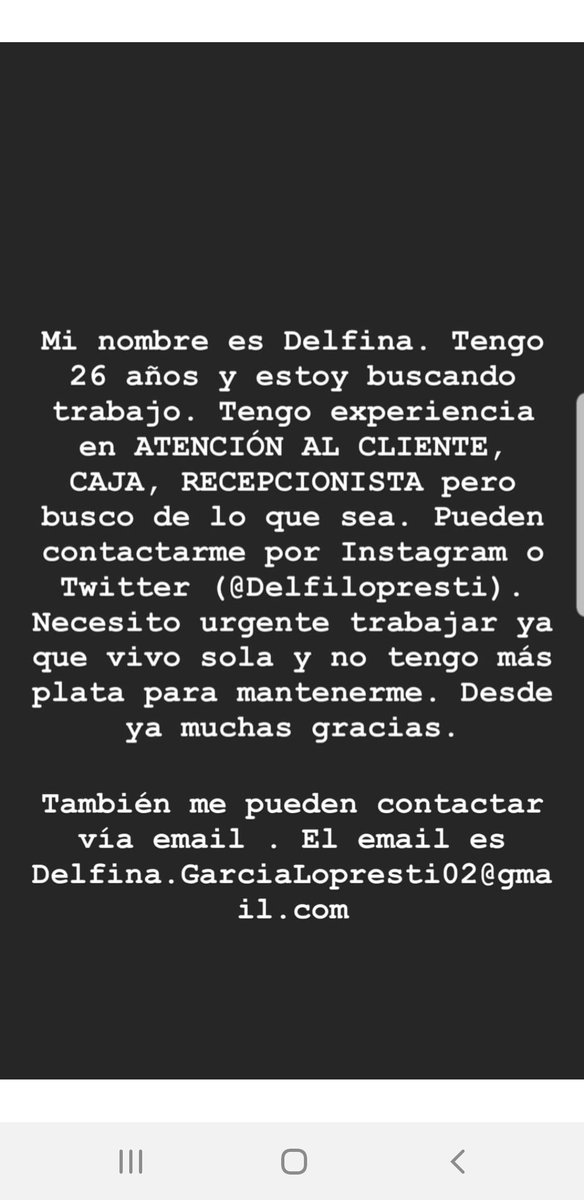 Seguramente alguien podrá darle una mano a Delfi. Muchas gracias!