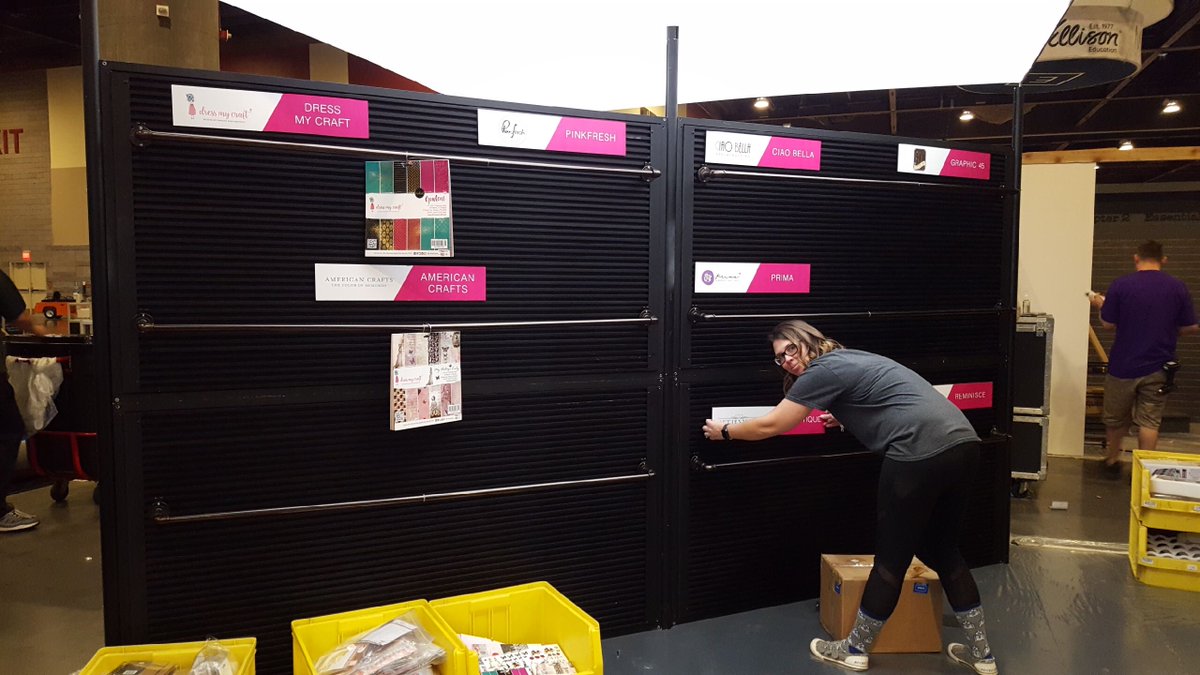 NotionsNews's tweet photo. Setting up our booth (#1908) for #creativation2020!๐ฅณ
#bts #notionsmarketing #supplyingcreativity https://t.co/vJnDhi8KjW