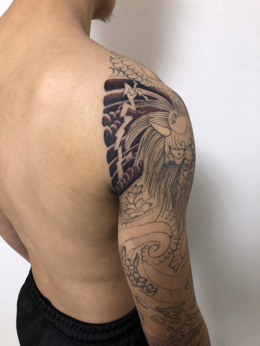 ট ইট র Kazumoto One Art ぼかし2回目 お疲れ様でした タトゥー Tattoo 刺青 仙台 Kazumoto 和彫 Onearttattoo 仙台刺青 仙台タトゥー 仙台tattoo 彫師