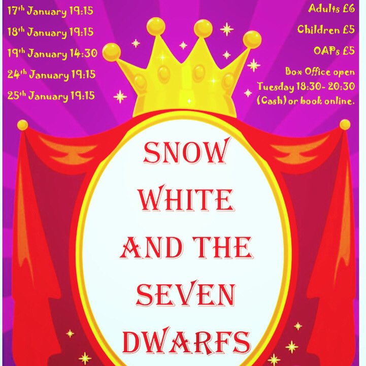 Tickets are still available for tonight’s performance! Buy them on the door!