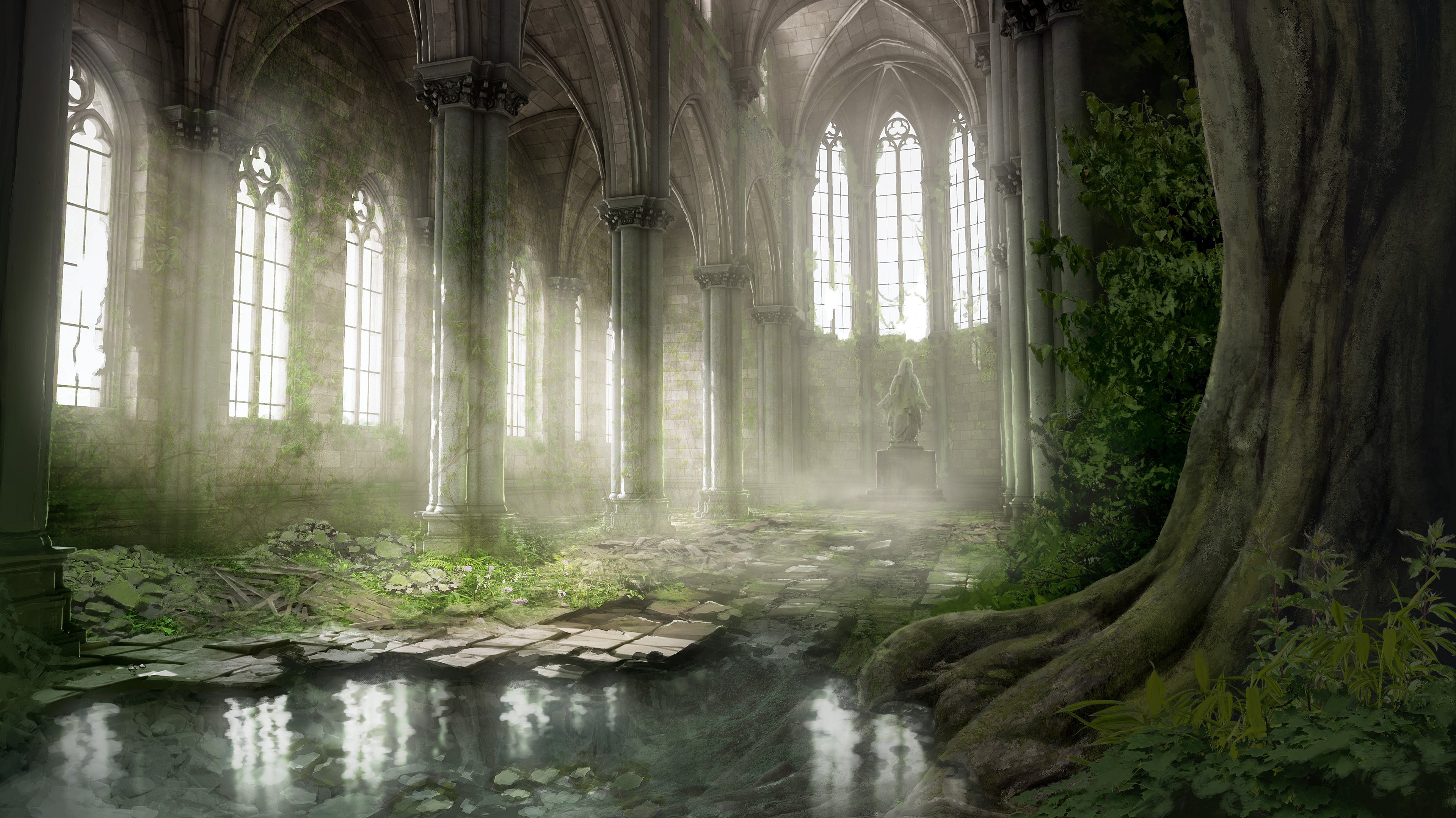 千葉広大 Unreal Engine 4を使ってオリジナルの3d背景を制作中です コンセプトアートを元にアセットの作成や配置を進めています Ue4 3dcg T Co Oddl9ztmtq Twitter