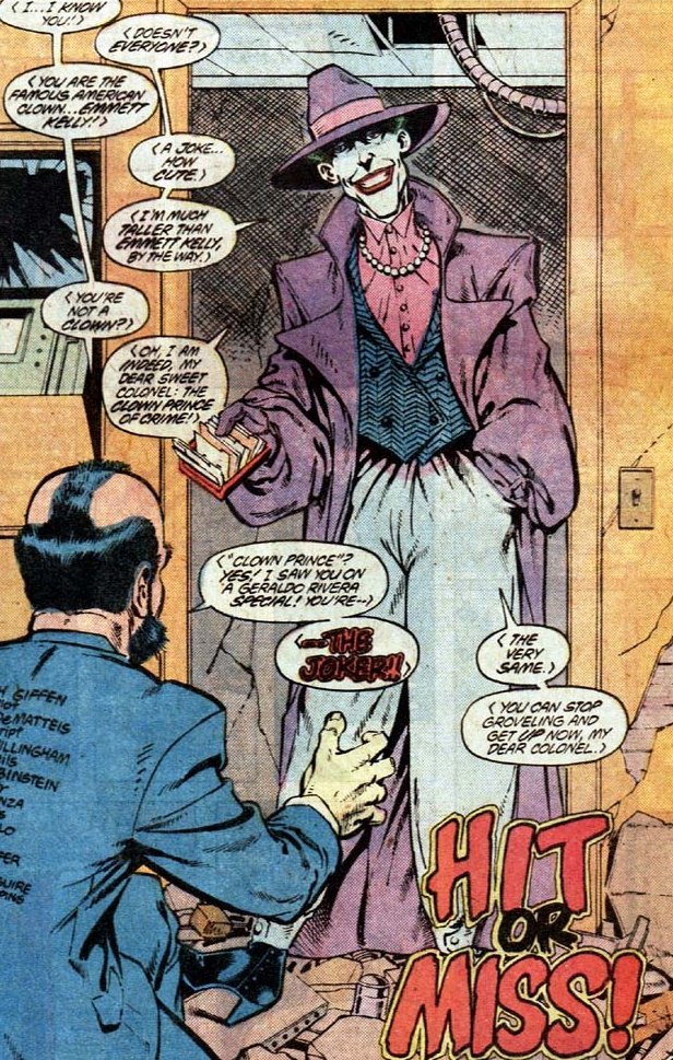 PowrBottomJoker's tweet photo. Sorry I've been absent, I spent over 100 hours making this bishop-sleeve coat inspired by Joker's very Bowie-esque look in JL international annual #2. It's lined in green and looks like I skinned Barney. the pockets have hidden embroidered batsymbols (because secret batjokes) 👀 https://t.co/kWXbnoqCwL
