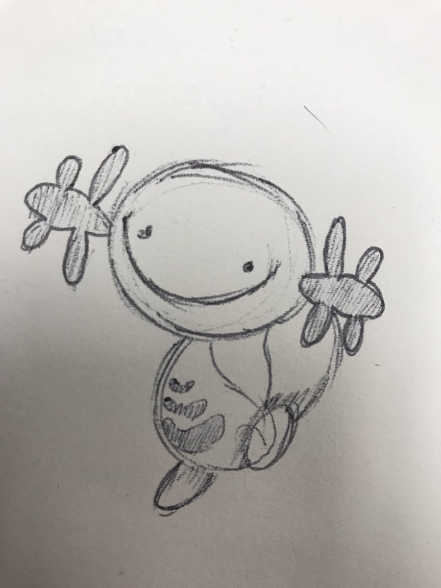 LFreightor's tweet photo. 3 draws of wooper as he begins to gain power #pokemon #art https://t.co/rJ8qyRGhfQ