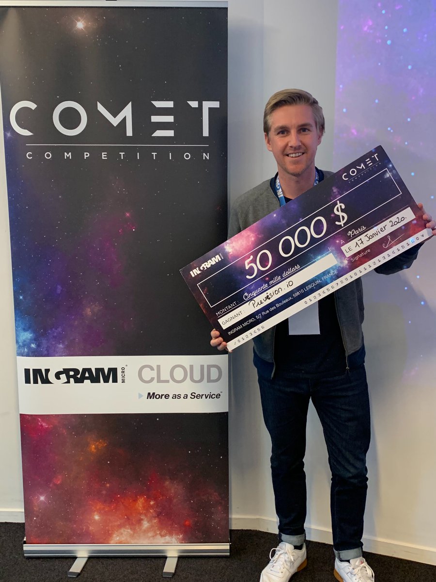 dumont_texier's tweet photo. Wow! Amazing day! 🍾
I'm very proud of my https://t.co/pJyHcv8EEr'team: Gabriel Philippe and @PhilippeJDumont  who won $50,000, and we are very excited to go to #CloudSummit Miami 2020! Thanks to 
@IMCloud_UK !  
See you in May! #CometCompetition 
#DataScience #AI #BigData https://t.co/IZZT7x5Ngr