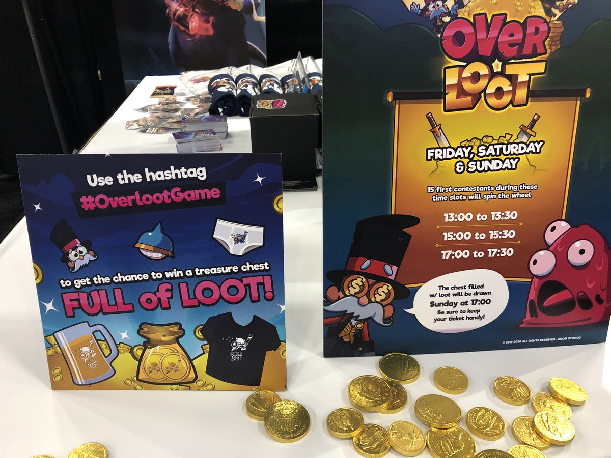 BkomStudios's tweet photo. #BKOMEvent | @pax South 2020 has officially begun! Come meet our team at booth #21027 and try our games @LLoTGame, @TalesCandlekeep and our latest mobile game: @OverlootGame.
See you there!
#BKOMStudios #PAXSouth #LLOT #Overloot https://t.co/jn5UWVbcDs