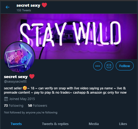 RUNNING AGAIN! (Please REPORT to get her accounts TKANE DOWN!) #OnBlast Underaged SCAMMER ran from @sexysinnerr to @sexxysecrettt!Still underage, selling content & scamming; she DOESN'T get how illegal/wrong it is. #RT &  #REPORT to Twitter CSE:  https://help.twitter.com/forms/cse 