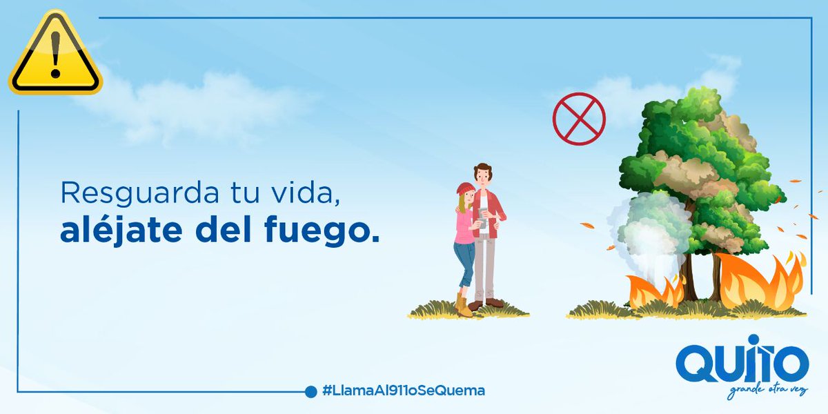 Si ves un incendio, recuerda llamar inmediatamente al 9-1-1. Es importante que te alejes del fuego en dirección opuesta al humo y te dirijas a un área amplia sin vegetación, nunca intentes cruzar las llamas. #LlamaAl911oSeQuema