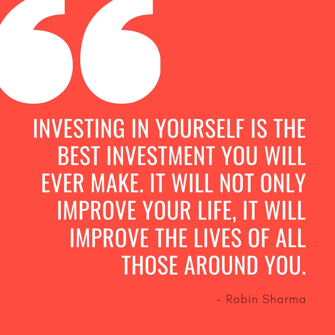 ReactAfB's tweet photo. “Investing in yourself is the best investment you will ever make. It will not only improve your life, it will improve the lives of all those around you.” Robin Sharma https://t.co/NQJNfc6igK