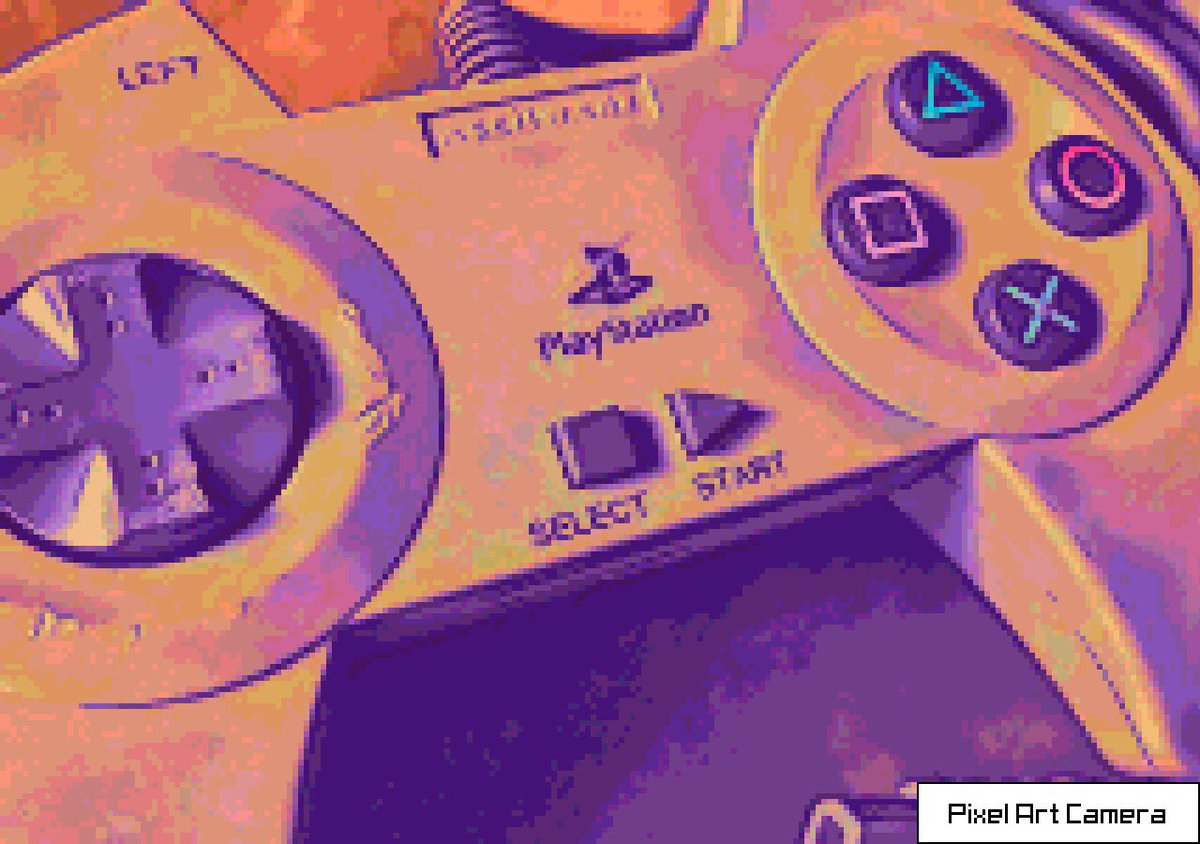 _Ewlbo's tweet photo. Playing around with the #pixelart camera 🎨

(Worn off #PlayStation controller by #asciiware) https://t.co/MDnE2vo8VT