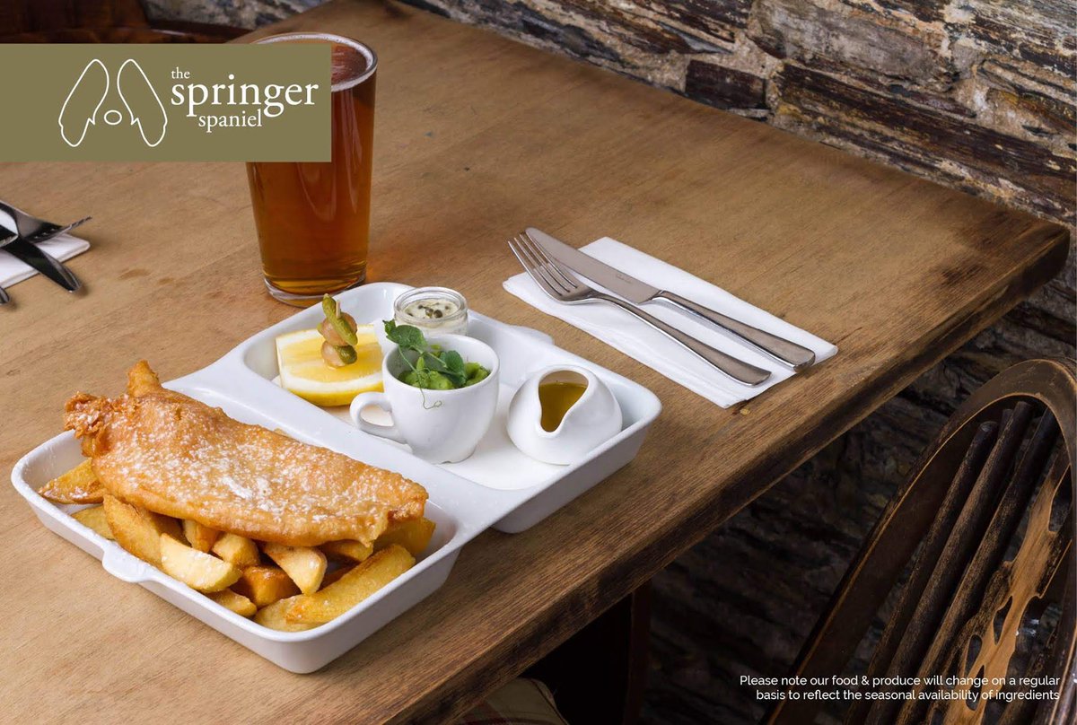 SpringerThe's tweet photo. Fish &amp; Chip Friday...or just an excuse to get out!

We have only 3 tables left for this evening so give us a call and book now on 01579 370424!! https://t.co/cLhjsfNSIW