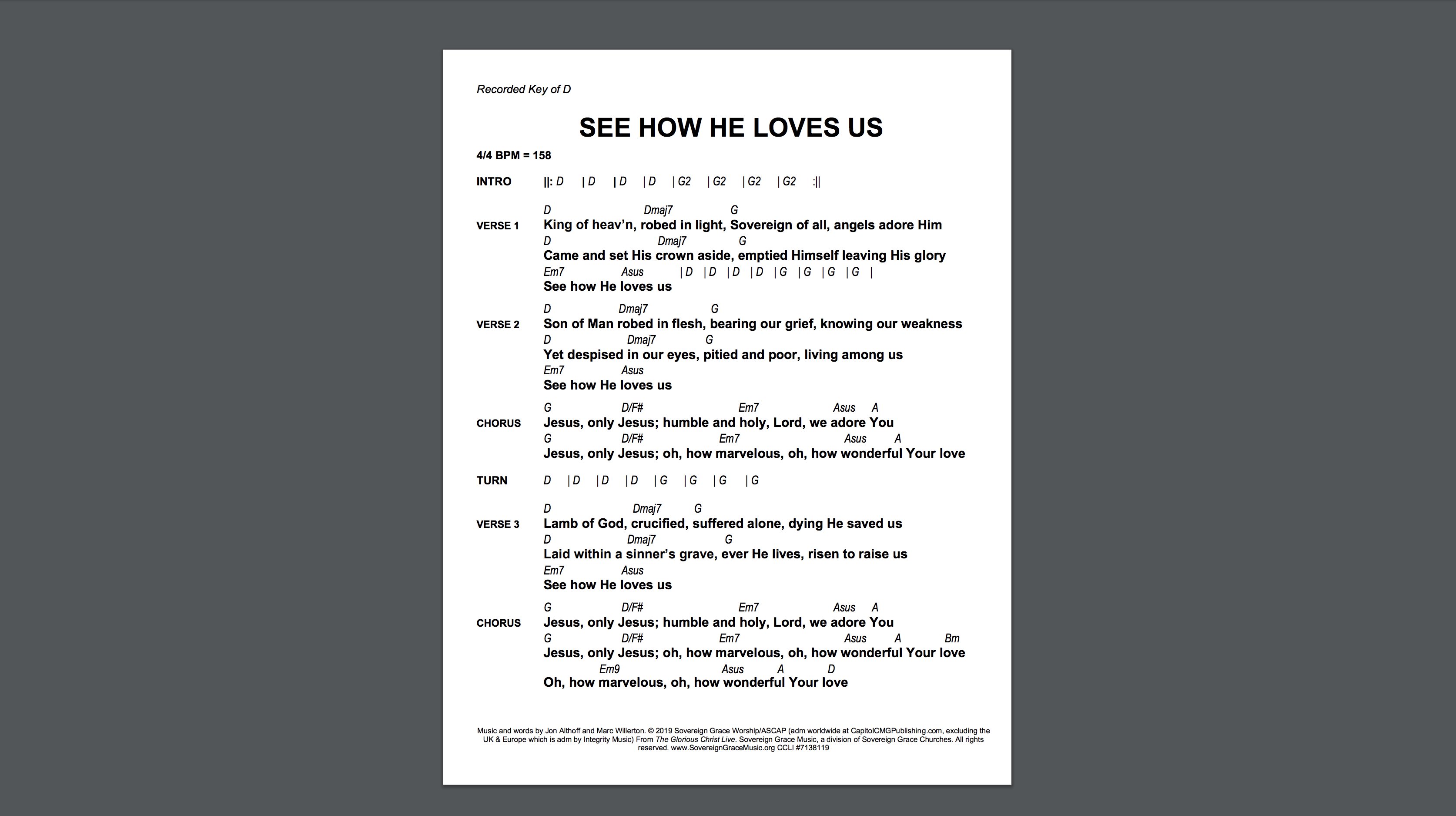 How He Loves Us Chords