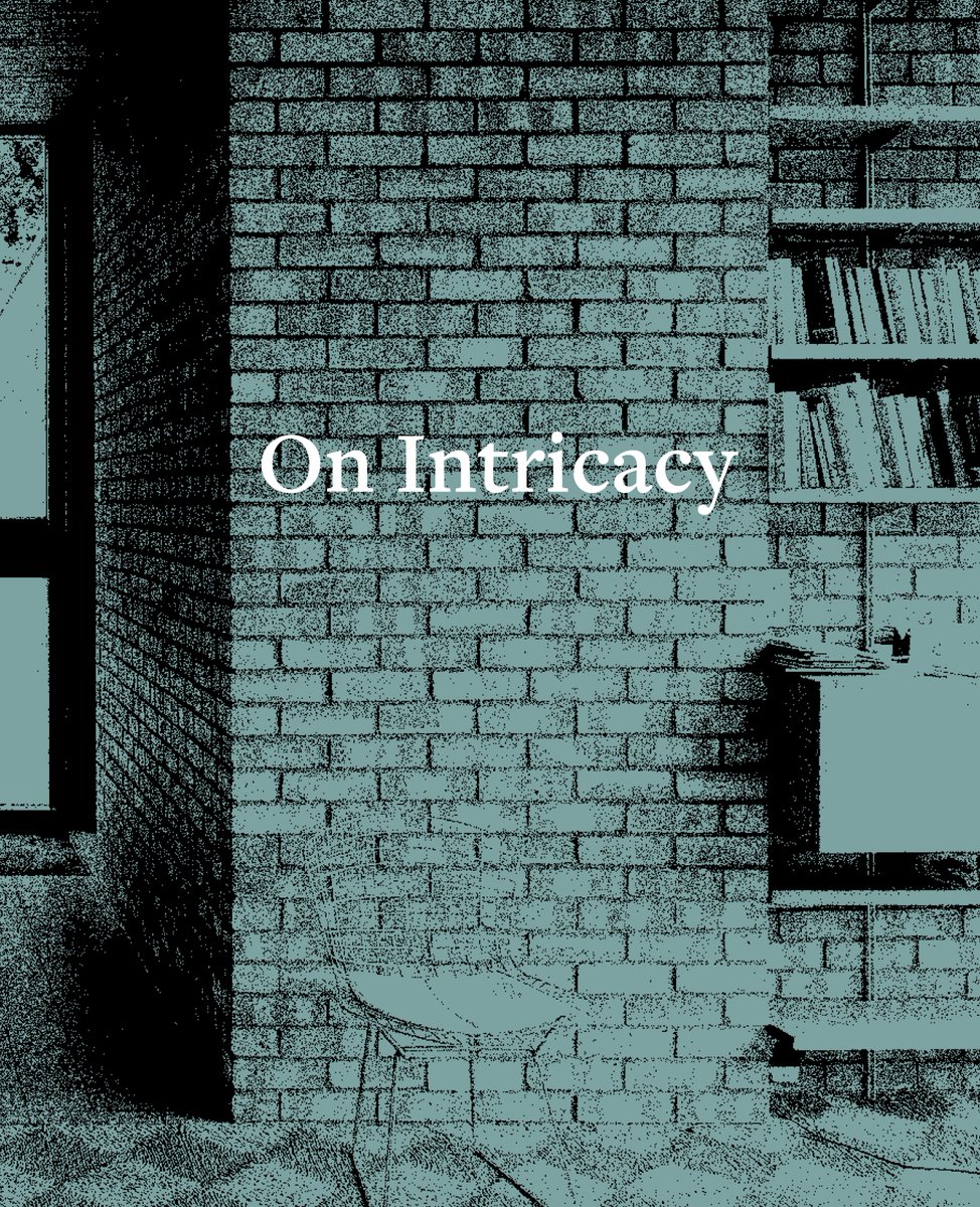 Arriving on the 27th Feb! On Intricacy: The Work of John Meunier Architect', Pre order your copy here: canalsidepress.com/intricacy-work…   #architecture #architecturebook
