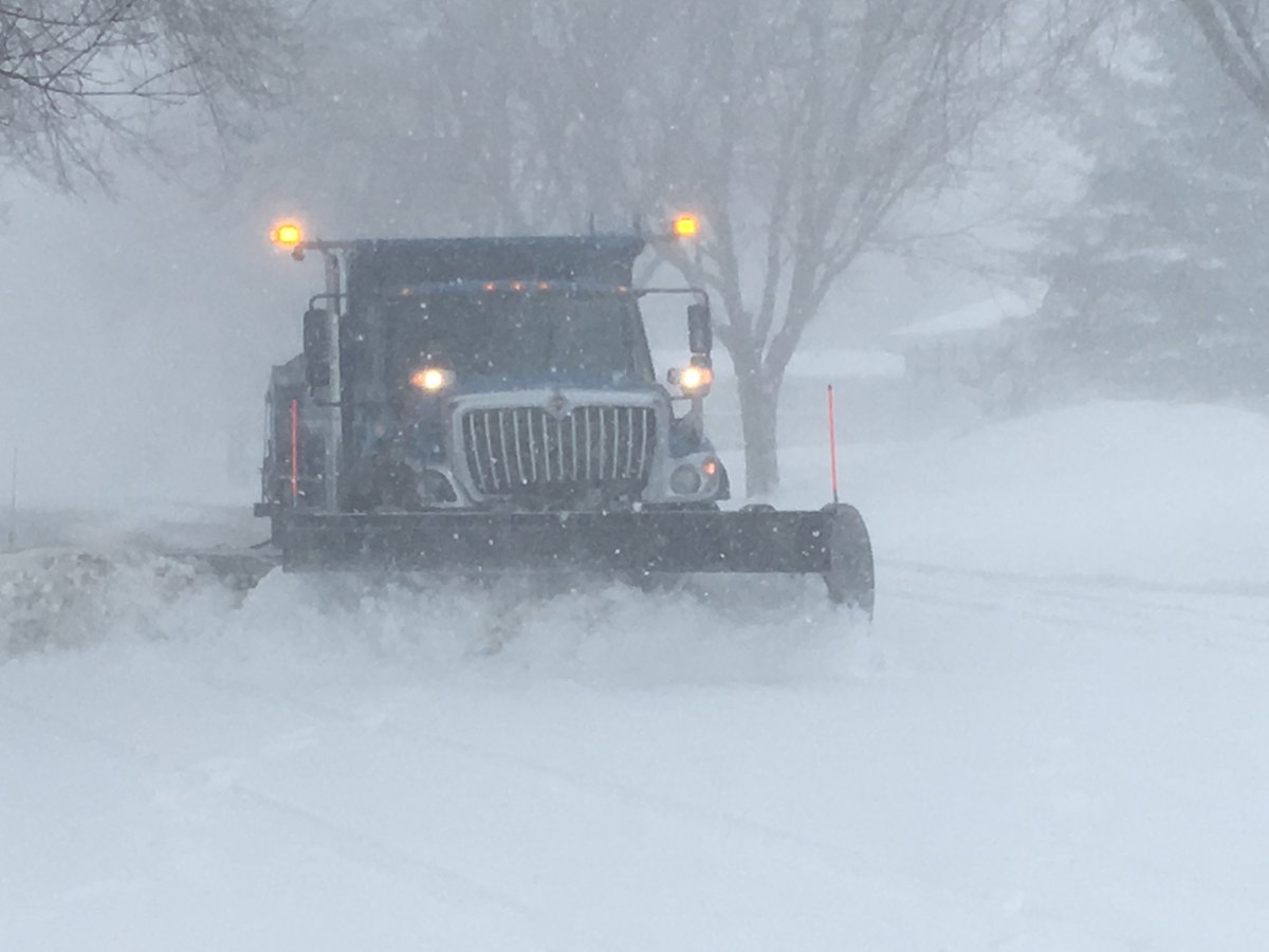 A City-wide snow emergency has been declared at 4 am Saturday, January 18th. 
No parking on City streets until plowed from curb to curb.