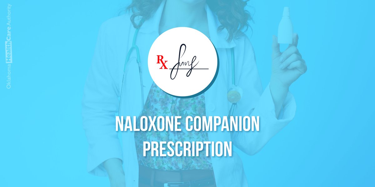 ok_hca's tweet photo. Naloxone, the opioid overdose antidote, should be prescribed with all MAT prescriptions. Providers are encouraged to co-prescribe this life-saving drug to all at-risk patients.
Learn more at https://t.co/YId370Lthe #okhca https://t.co/CQ3K0r2Qyc