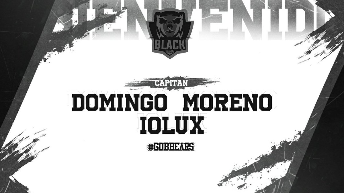 BlackBearsES's tweet photo. 📰OFICIAL: @iolux_cr jugará para nuestro equipo durante este primer Split de 2020 ejerciendo como capitán del equipo Español🇪🇦
Bienvenido Domingo!🤗
#GoBBears🐻 https://t.co/4qUGp0XS6t