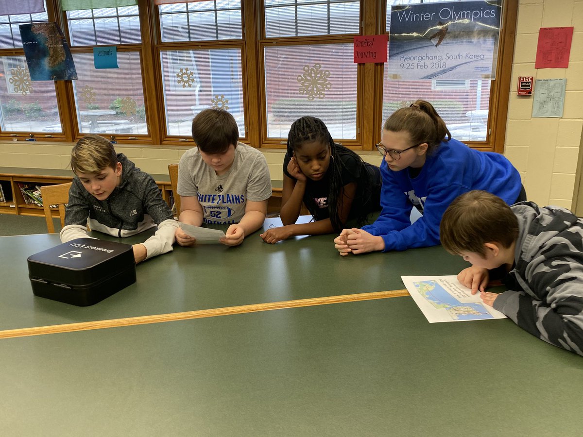 AndreaATimR6's tweet photo. Olympic Breakout game with 3rd period. Thanks to our librarian Abbie Keel for setting it up and collaborating on our Olympic project in Geography this semester. #MakingHistoryin401 #WPMS @breakoutEDU #breakoutedu @WPMiddle https://t.co/HUEF3FCP7u