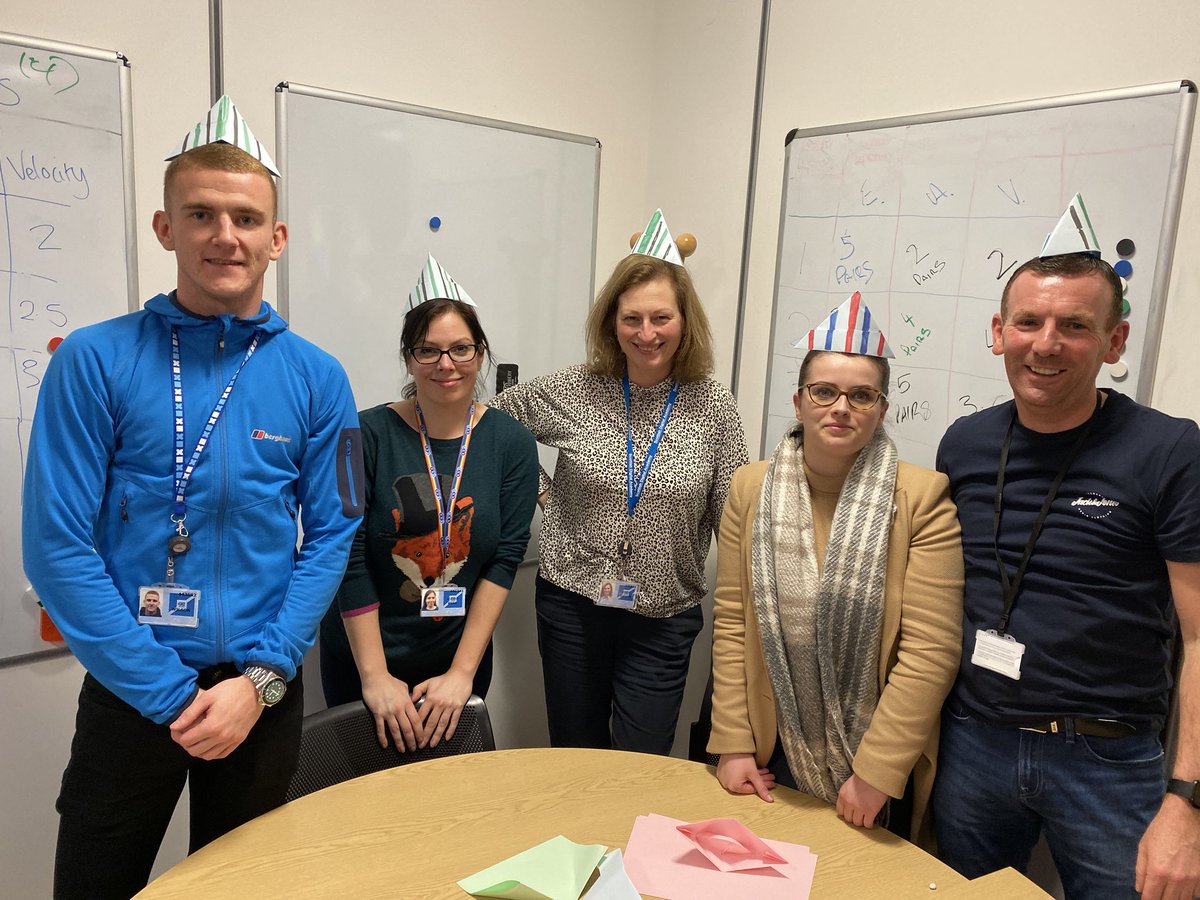 deanorhodes's tweet photo. Finished the first week with stuff on #Complexity and #Scrum and a bit of #Origami #agile #Sprints Big Buoys against Bigger Buoys! #BadToTheBow #JFDI @ScotDigAcademy https://t.co/uDbslyWn6K