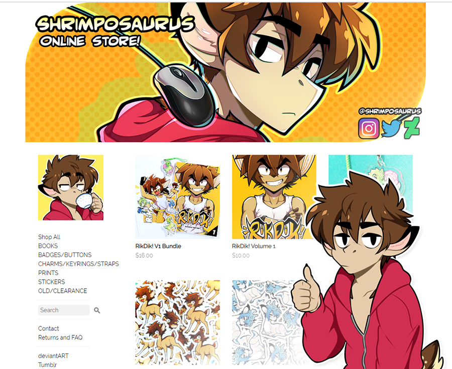 Alrighty guys it's time: My store is now open! ??
I'm selling my comic, stickers, charms and other lil things. Come have a look! Needless to say I'm a starving artist so any support is huge. Thanks for being so patient!
-->https://t.co/pfoe0PSz6e 