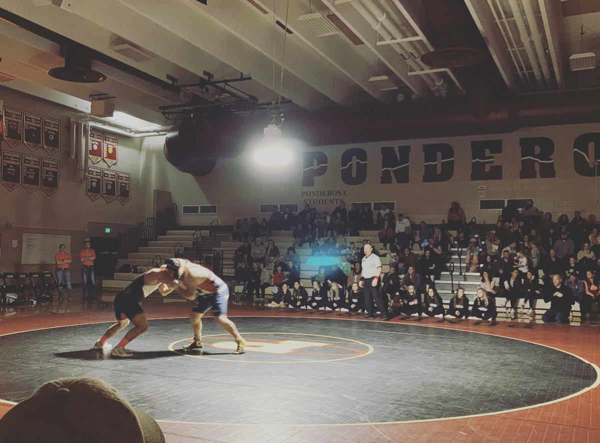 MrsGapp's tweet photo. It was so special to go to Ponderosa last night as they honored me and Laura Sierra. “The Wrestling Community” is pretty incredible. Both programs, dressed in pink, wrestling to fight cancer, and gym filled with passion &amp; pride. Truly - thank you @WrestlePondo @Chap_Wrestling https://t.co/DJGMCS7EtE