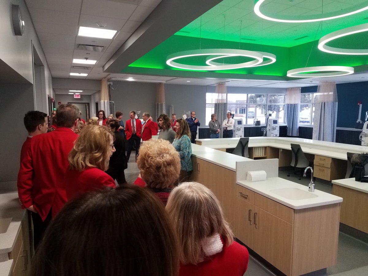 JimHoffmann23's tweet photo. What a great new facility for @YorkGeneral. The new dialysis center will open soon. Thanks for giving the York Chamber of Commerce Ambassadors @yorknechamber a sneak peek. "Advanced technology close to home." Jenny Obermier/COO/CNO https://t.co/m5mLEMPWAn