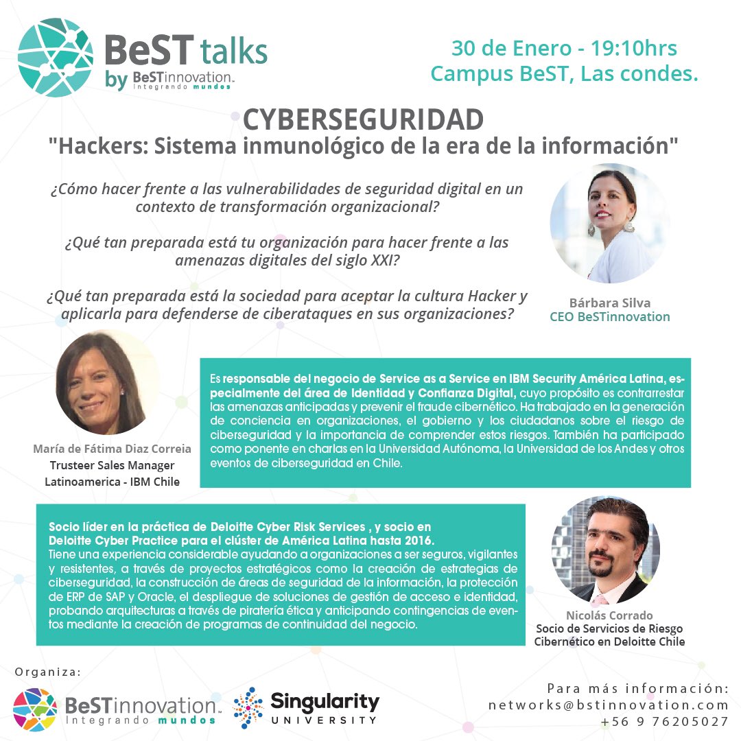 Bestinnova's tweet image. Participa de esta conversación con nuestros speakers invitados, especialistas en ciberseguridad. Ven a disfrutar esta conversación bajo un cálido ambiente de verano - #BeSTtalks ¡No te quedes sin tu cupo! 
#ciberseguridad #ciberataque  #ciberdefensa