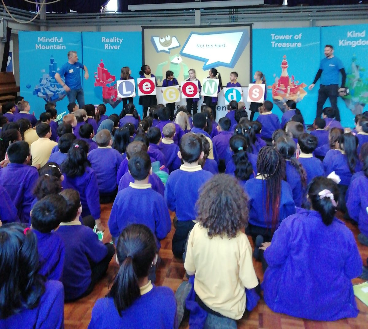 MissTobieLHS's tweet photo. Did you know that KS2 are full of internet legends?! A huge thank you to @parentzoneuk for our incredible assembly where we learnt all about how to behave safely online. @HeadLHS #BeInternetLegends #ComputingLHS https://t.co/We9ReOztXJ