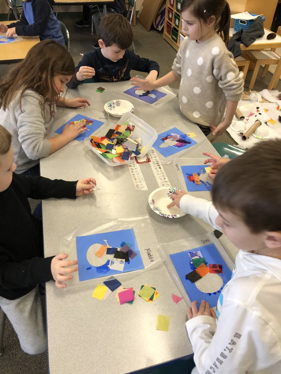 Fun Friday with some “stained glass” snowmen! <a href="/CoveSchoolOwls/">Cove Elementary School</a>