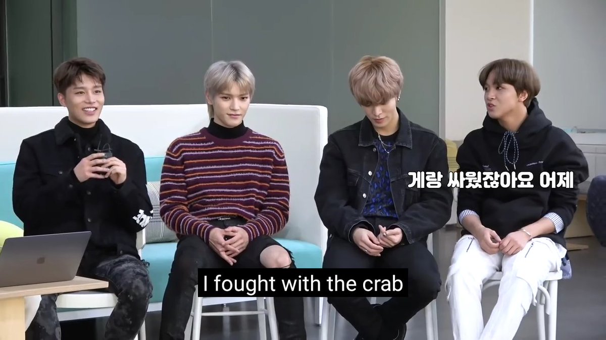Taeil recalling how he fondly watched haechan eat crabs 