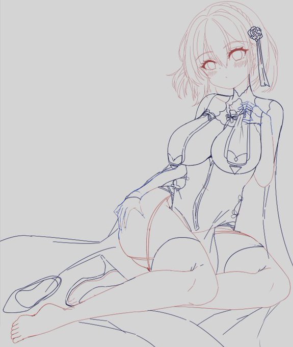 未完成⋯⋯ ( ˙-˙=͟͟͞͞) #アズールレーン 