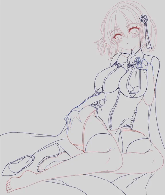 未完成⋯⋯ ( ˙-˙=͟͟͞͞) #アズールレーン 