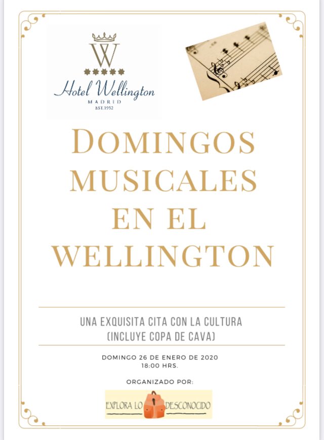 FbDvg's tweet image. #domingos #MUSICACLASICA @HotelWellington @jr_tarin @ChefLibrero @MAMENCOMUNICA