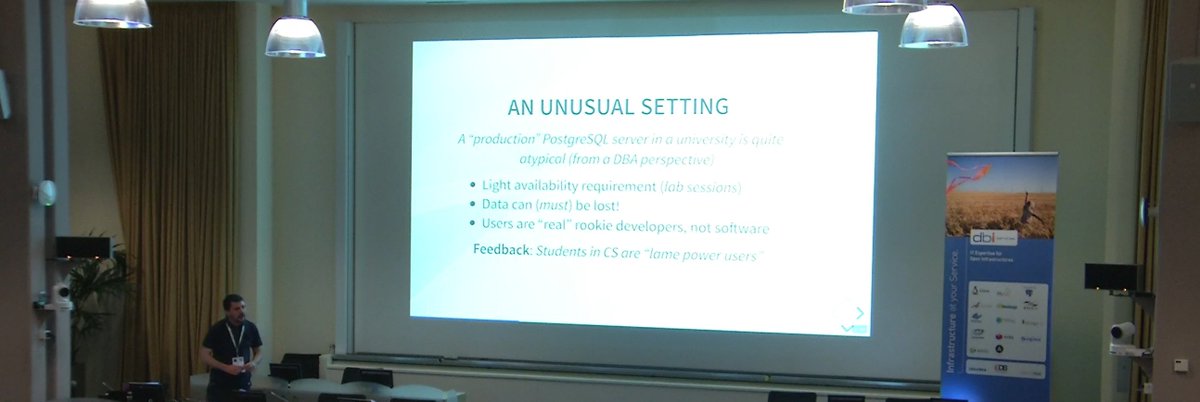 FranckPachot's tweet photo. https://t.co/bauLOtwYrp
Interesting insights on @PostgreSQL at the University: Is @OracleDatabase still a "must have" on your resume? Beyond the cliché of old school technology. Very different usage by the students learning: data can be lost
#PostgresAtCERN https://t.co/GaxA5Znxcq