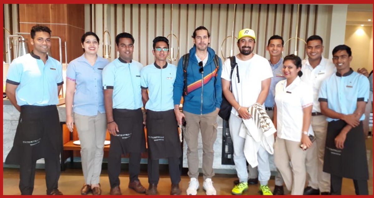 GoaMarriott's tweet photo. We feel truly thankful when we have the pleasure to host such talented personalities.
Our team was delighted to welcome Mr.Dino Morea & Mr.Ranvijay Singh.
#goamarriott #itsbetteratgoamarriott #clubmarriott #celebrityguest https://t.co/WW6vzUm5WJ