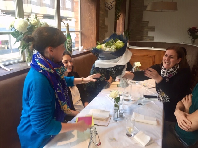 UofGHEHTA's tweet photo. Today we wished @Camilla_Somers well on her new adventure at Healthcare Improvement Scotland @online_his. You'll be missed, Camilla! Good luck! 🍀🍀🍀 https://t.co/5UTrUo4mQE