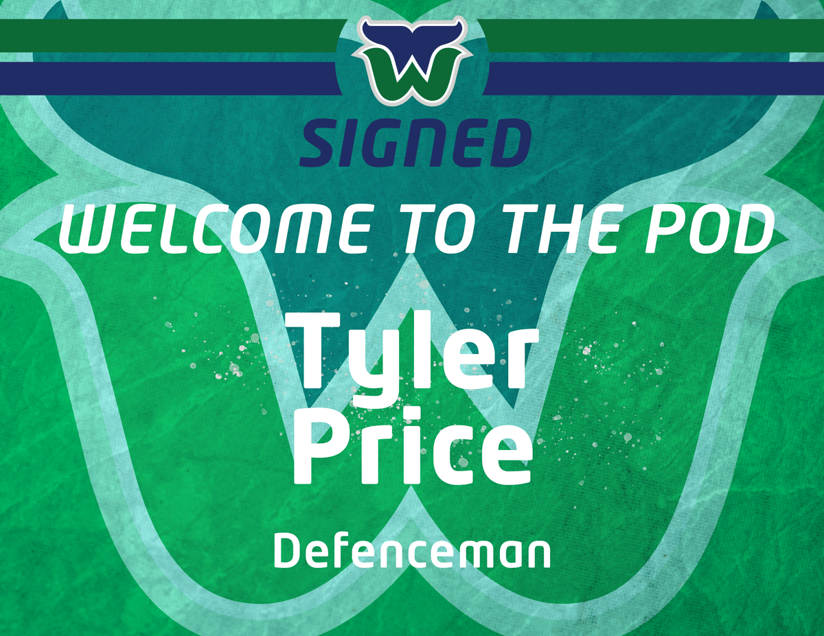 WRWhalersHockey's tweet photo. SIGNING ALERT: The Whalers have signed D Tyler Price who previously played Major Midget with the @GVCanadians last year! #WelcometothePod Tyler! https://t.co/bVoVDYi92h